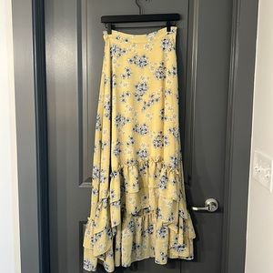 Anthropologie high/ low maxi skirt